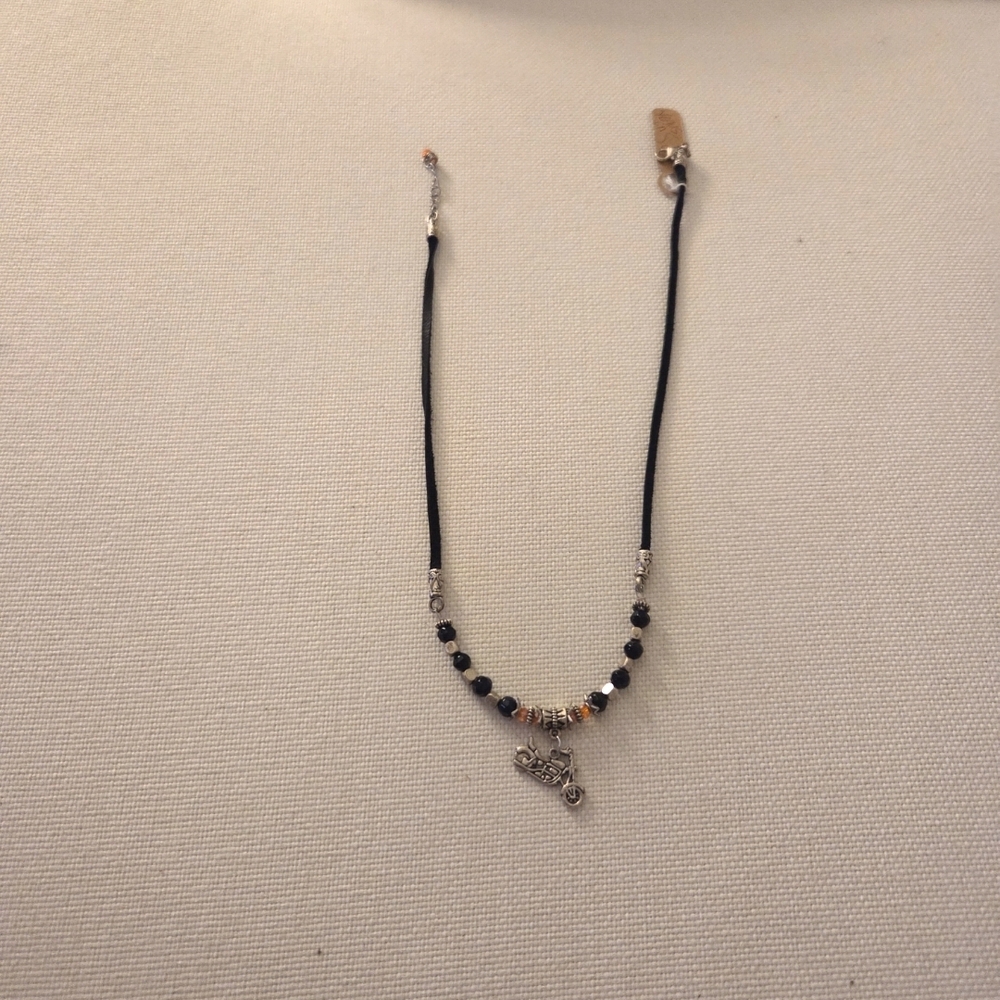 Elegant Black and Silver Necklace